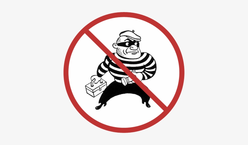 No Thieves Allowed - Good Guy Bad Guy Cartoon, transparent png #3939241