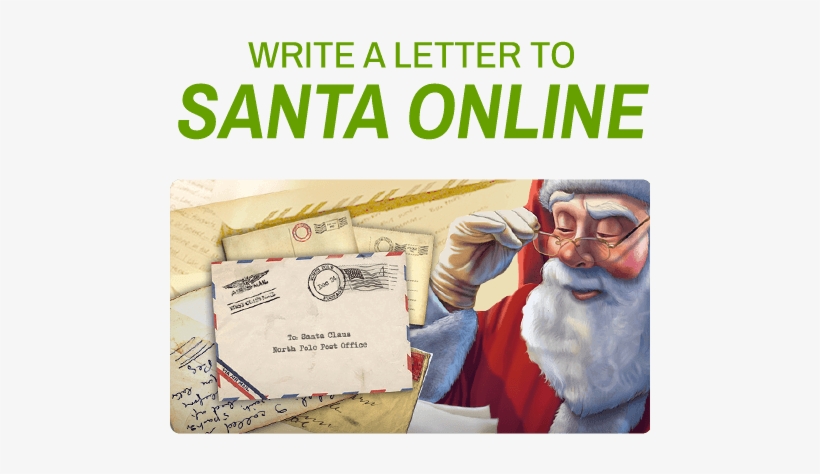 Write Letter To Santa - Santa Claus, transparent png #3939338