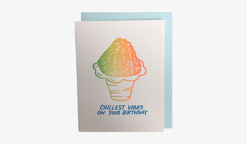 Shave Ice Hawaiian Birthday Card - Shave Ice, transparent png #3939957
