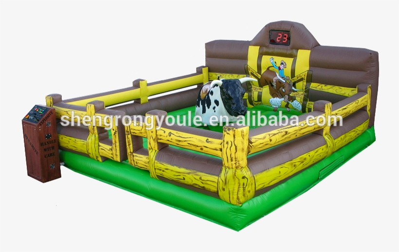 Inflatable Mechanical Bull - Mechanical Bucking Bull, transparent png #3940121