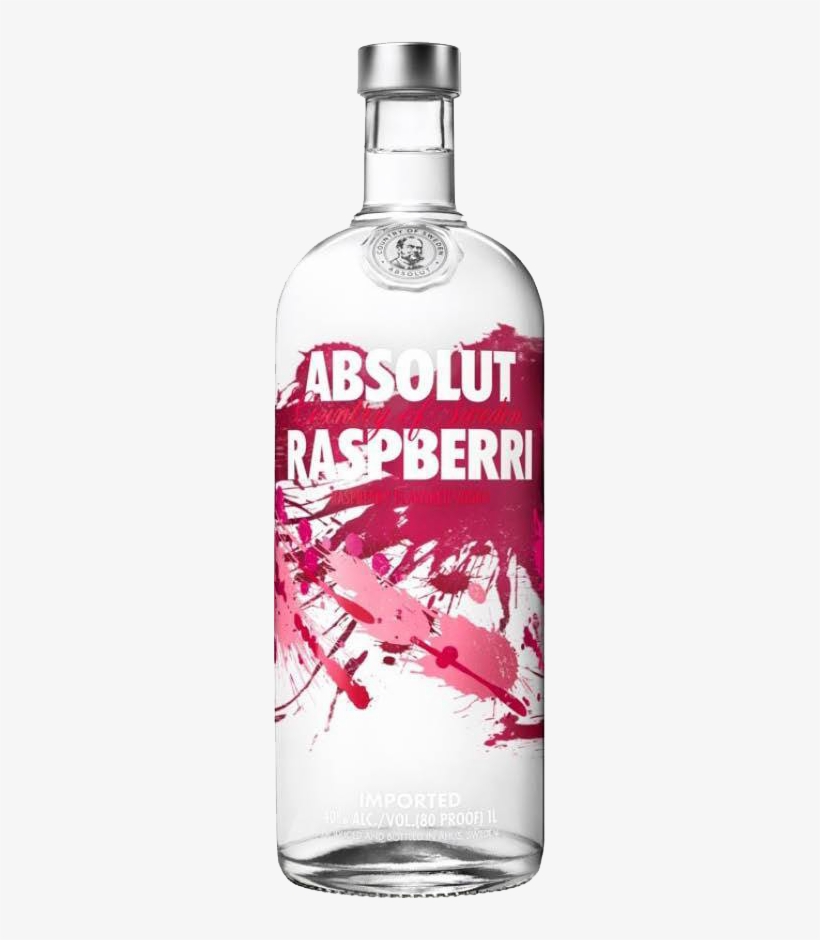 Absolut Raspberri -1ltr - Absolut Raspberri Vodka 1 Litre, transparent png #3940147