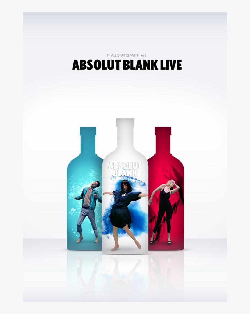 Absolut Blank Live Installation Uses People As Digital - Absolut Publicidad 2013, transparent png #3940498