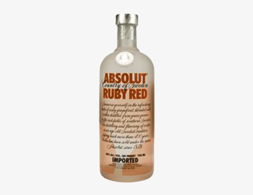 Absolut Ruby Red - Absolut Vodka, transparent png #3940527
