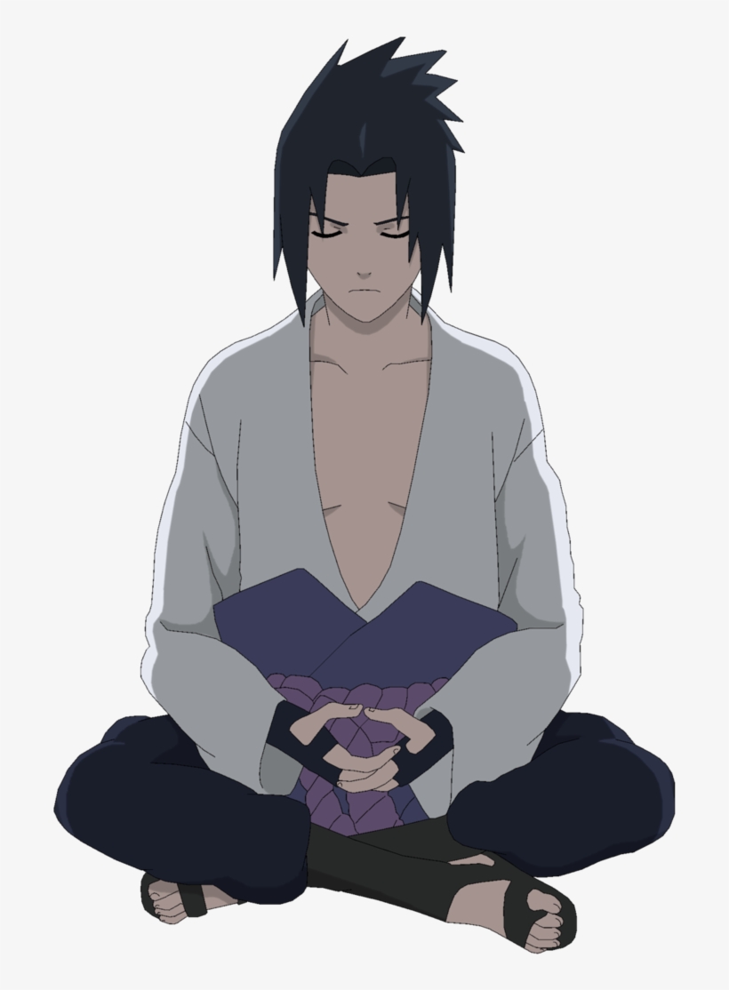 Lineart Colored By Dennisstelly On Deviantart - Naruto Meditation, transparent png #3941011