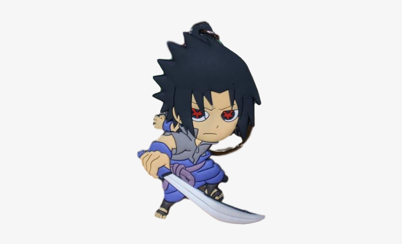 Sasuke Keychain - Naruto Sasuke Silicone Keychain Rubber Key Chain Gift, transparent png #3941050