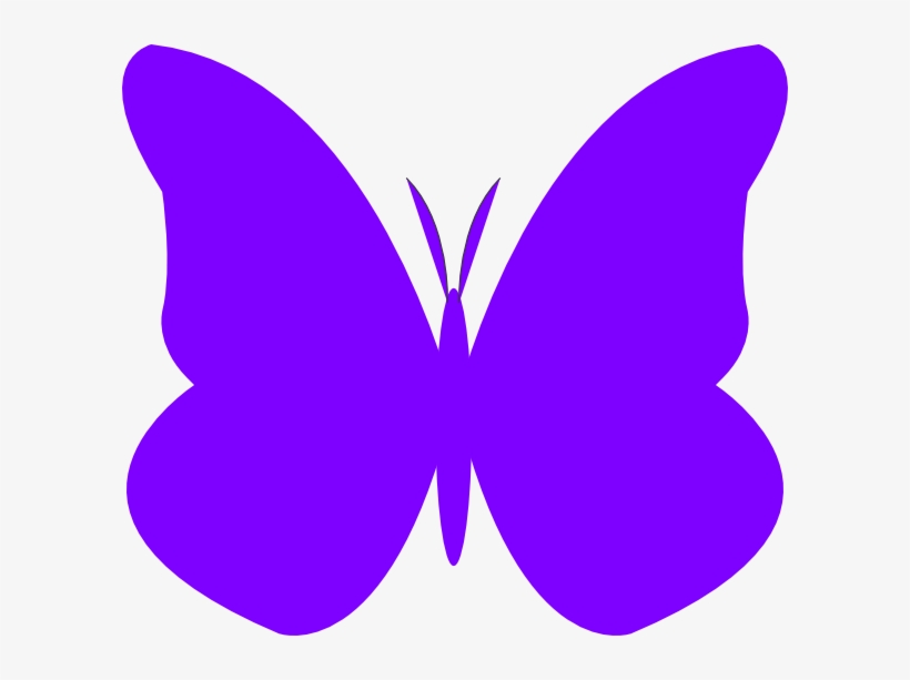Dark Clipart Purple Butterfly - Violet Butterfly Clip Art, transparent png #3941358