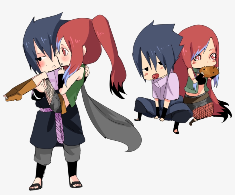 Some Chibis By The Lovely Sh178 Of Bella And Sasuke~ - Cartoon, transparent png #3941532