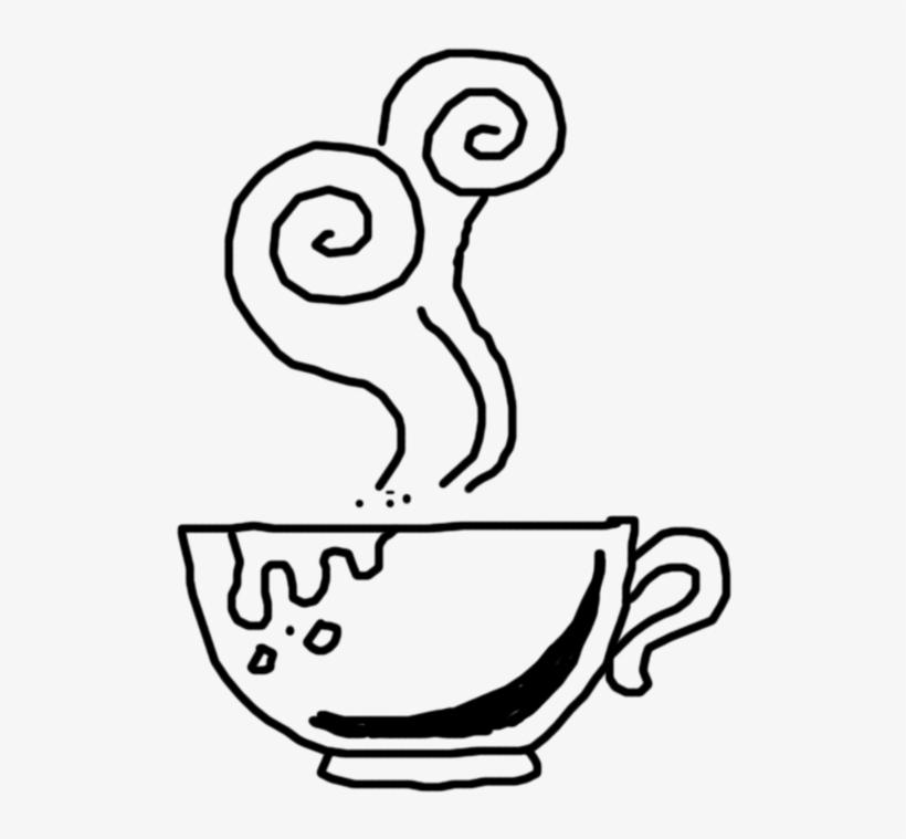 Tee, Coffee, Smoke, Doodle, Scrawl - Kaffee-power 8 Papierteller, transparent png #3941584