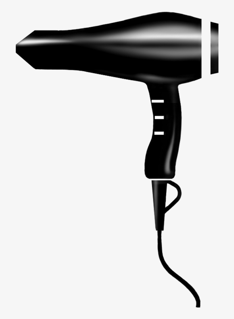 Hairdryer Png Free Download - Blow Dryer Vector Png, transparent png #3941926
