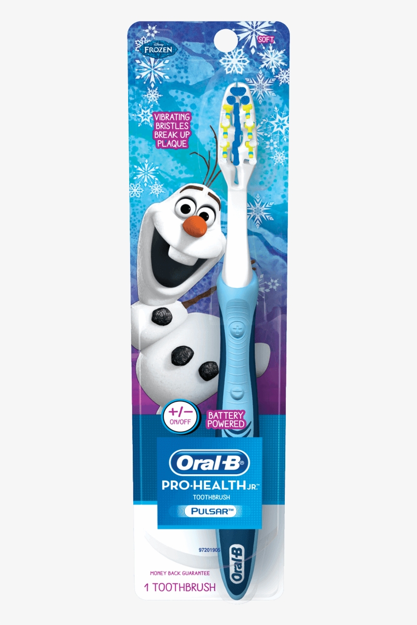 Disney Frozen Pulsar Toothbrush - Oral-b Disney's Frozen Soft Toothbrush, transparent png #3942150