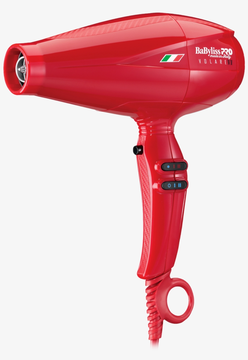 Babylisspro Ferrari Red Volare V1 Blow Dryer - Babyliss Pro Nano Titanium Volare V1 Ferrari Full Size, transparent png #3942200
