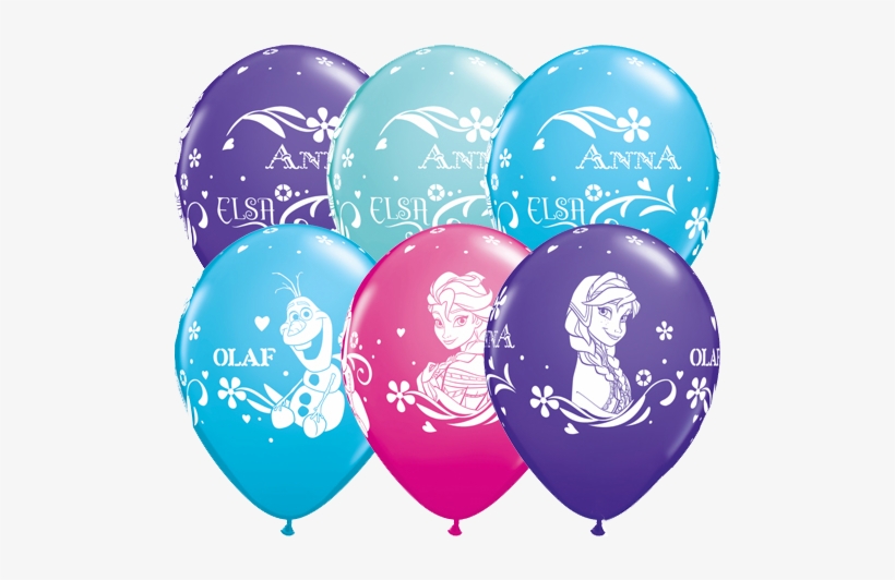 11 Anna Elsa Olaf Disney Frozen Latex Balloons X - Frozen Latex Balloons 6s, transparent png #3942414