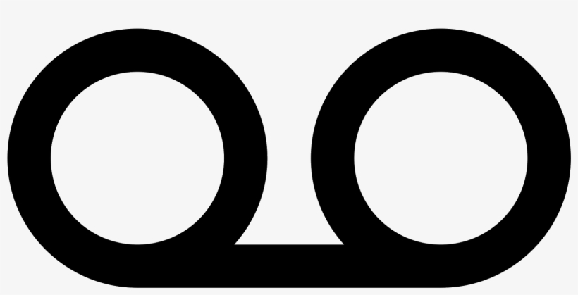 There Is A Flat, Horizontal Line At The Bottom Of The - Voicemail Icon Png, transparent png #3943161