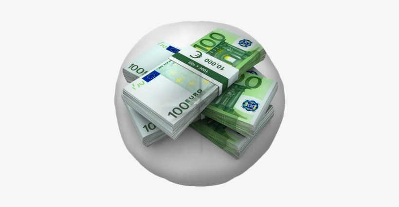 Stack Of 100€ Bills Tufted Floor Pillow - Ονειροκριτησ Λεφτα, transparent png #3943518