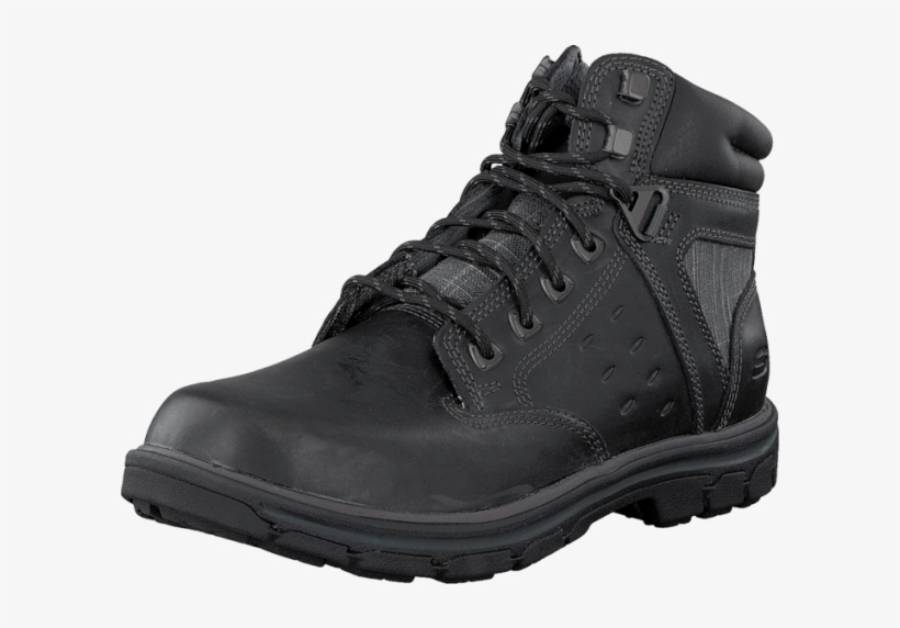 Men's Black Walking Shoes, transparent png #3943931