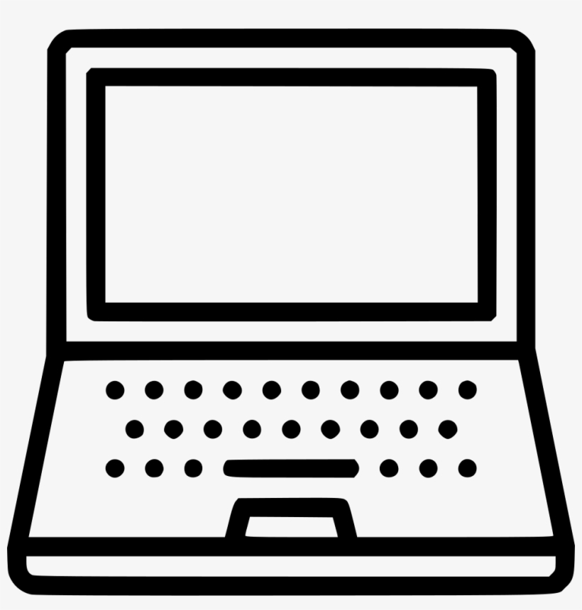 Macbook Laptop Computer Device Desktop Screen Comments - Computer Outline, transparent png #3943932