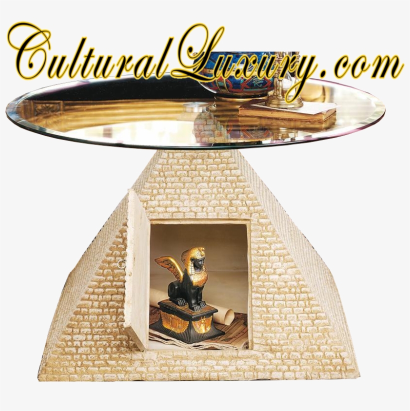 Great Egyptian Pyramid Of Giza Sculptural Glass-topped - Poster, transparent png #3944148