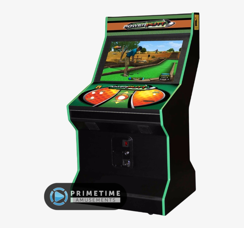 Powerputt Golf Arcade Game With 32" Lcd, transparent png #3944612