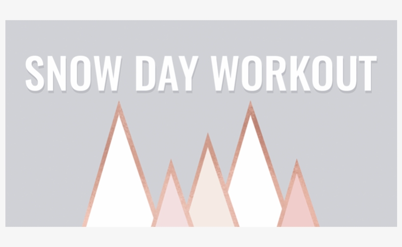 Katrina Tatae Fitness Snow Day Workout - Triangle, transparent png #3944631