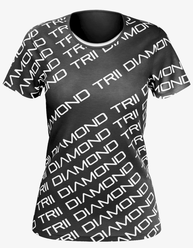 Diamond Trii Womens T-shirt - Awareness Ribbon, transparent png #3944777