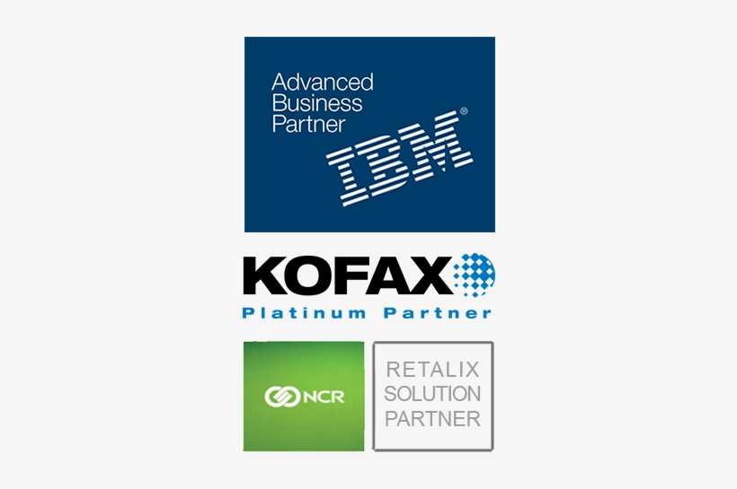 Ibm Kofax Ncr Logo Stack - Ibm Business Partner, transparent png #3944926