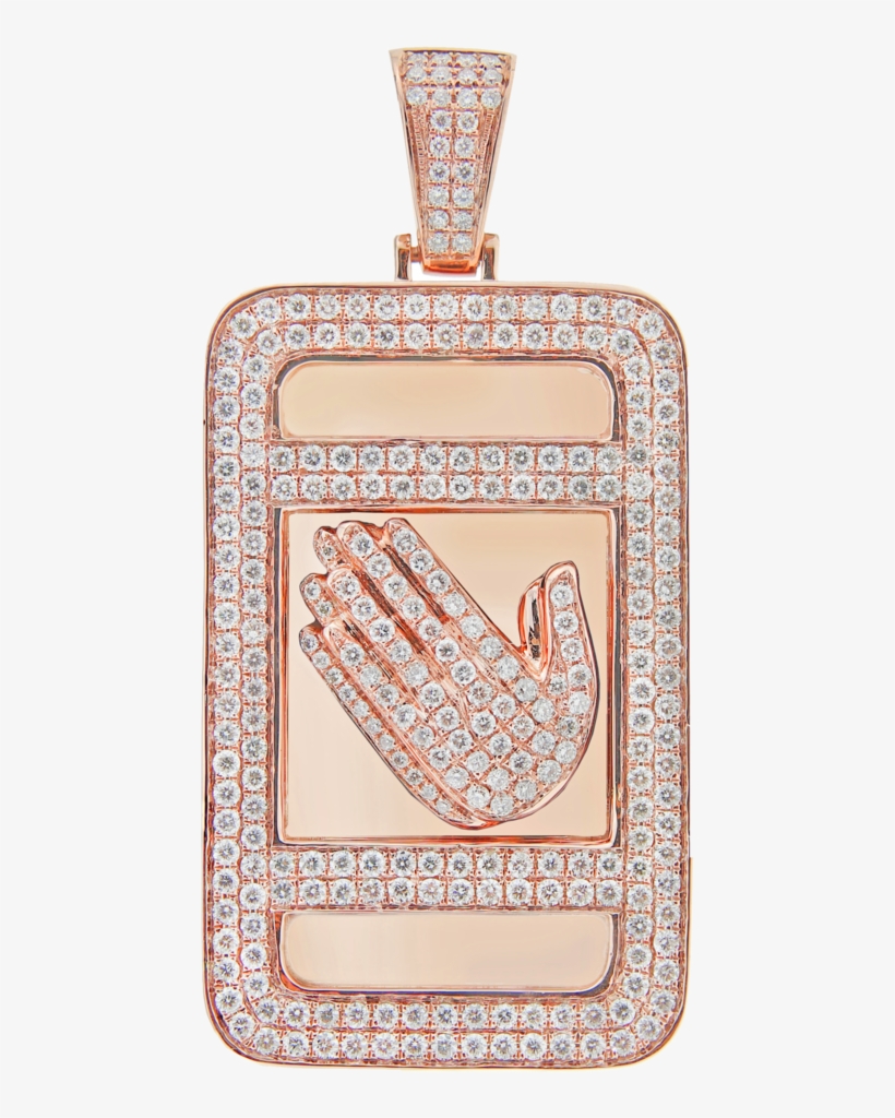 Diamond 3d Hand Pendant, transparent png #3945067