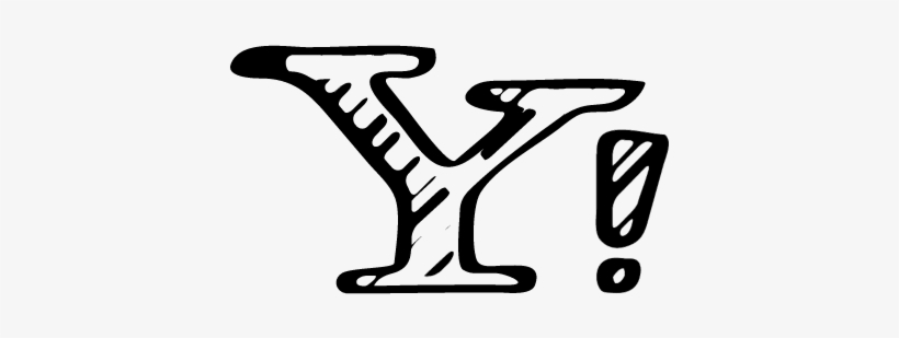 Yahoo Sketched Logo Variant Vector - Logo, transparent png #3945096