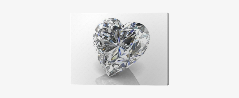 Diamond Jewel Canvas Print • Pixers® • We Live To Change - Diamond, transparent png #3945908