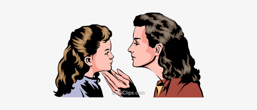 Mother & Daughter Royalty Free Vector Clip Art Illustration - Parent, transparent png #3946311