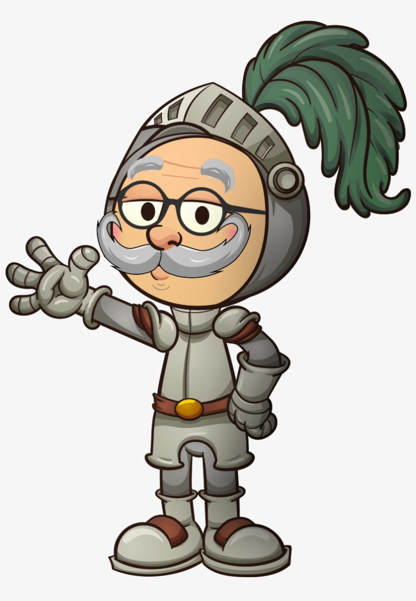 Clip Art Freeuse Knight Fencing Ltd Garden - Cartoon Knight, transparent png #3946338