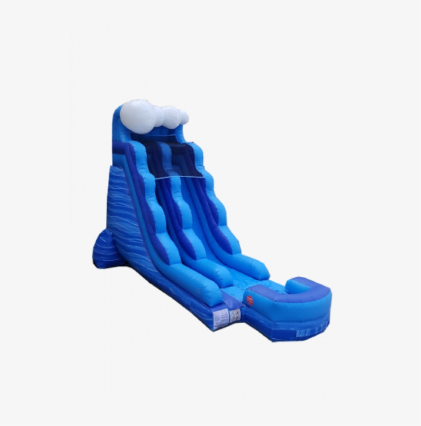 15' Blue Rush Waterslide - Water, transparent png #3946454
