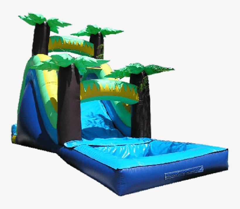Tropical Waterslide - Inflatable, transparent png #3946596