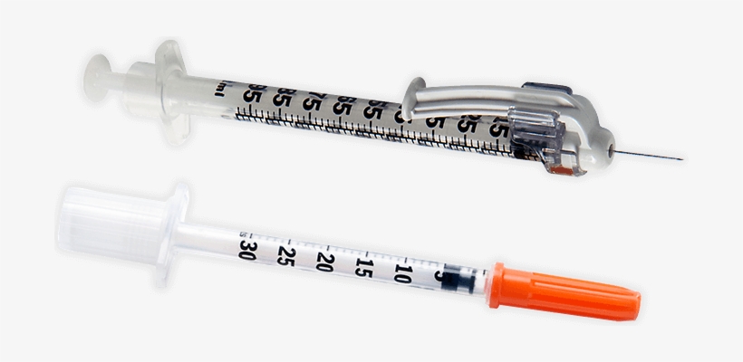 Bd Insulin Syringe With Ultra-fine Needle - Injection Safety Devices Insulin, transparent png #3946898