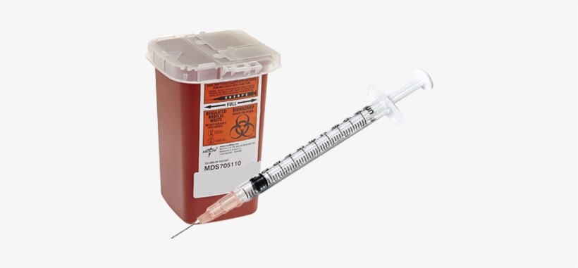 Sharps And Medical Waste Disposal - Dispose Of Syringes And Needles, transparent png #3946903