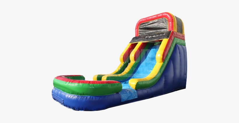 Rainbow & Pool Waterslide - Water Slide, transparent png #3946958