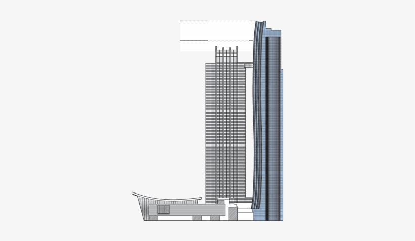 Nation Towers Residential Lofts - Architecture, transparent png #3947325
