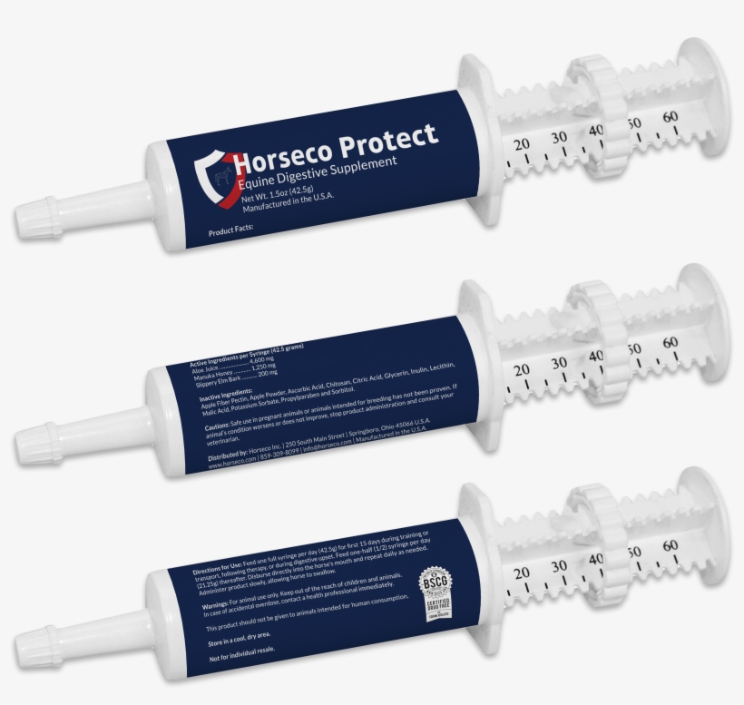 Horseco Protect - Syringe Honey For Horse, transparent png #3947369