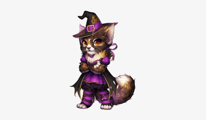 324-4 - Witch Cat Furvilla, transparent png #3947372
