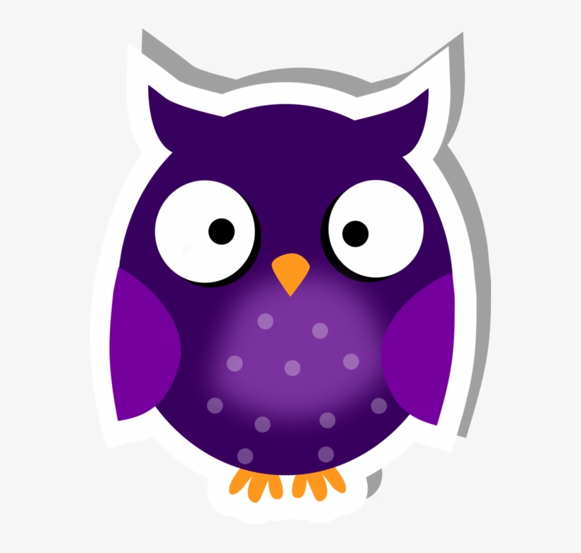 Cute Owl Sticker - Halloween, transparent png #3947747