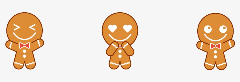 Cute Gingerbread Man - Cartoon, transparent png #3947912