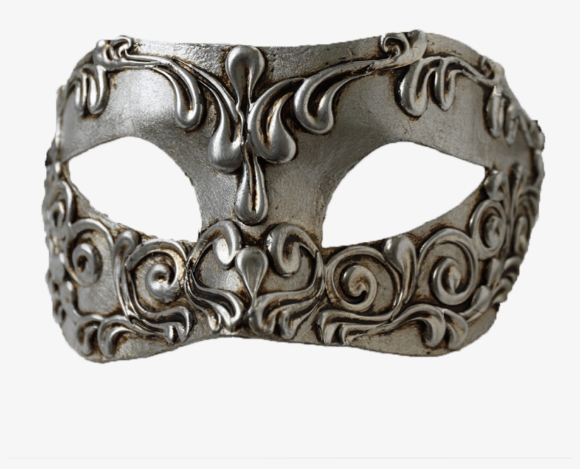 Colombina Silver Handmade Venetian Mask - Smiffys Colombina Silver Mask, transparent png #3948190