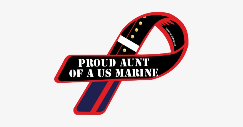 Proud Aunt / Of A Us Marine - Proud Aunt Of A Marine, transparent png #3948307