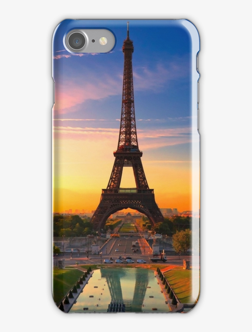 Paris Tower Eifel Iphone 7 Snap Case - Eiffel Tower Wallpaper Sunset, transparent png #3948333
