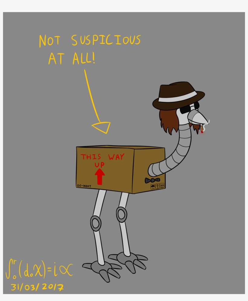 [com] Secret Agent Noot - Cartoon, transparent png #3949206