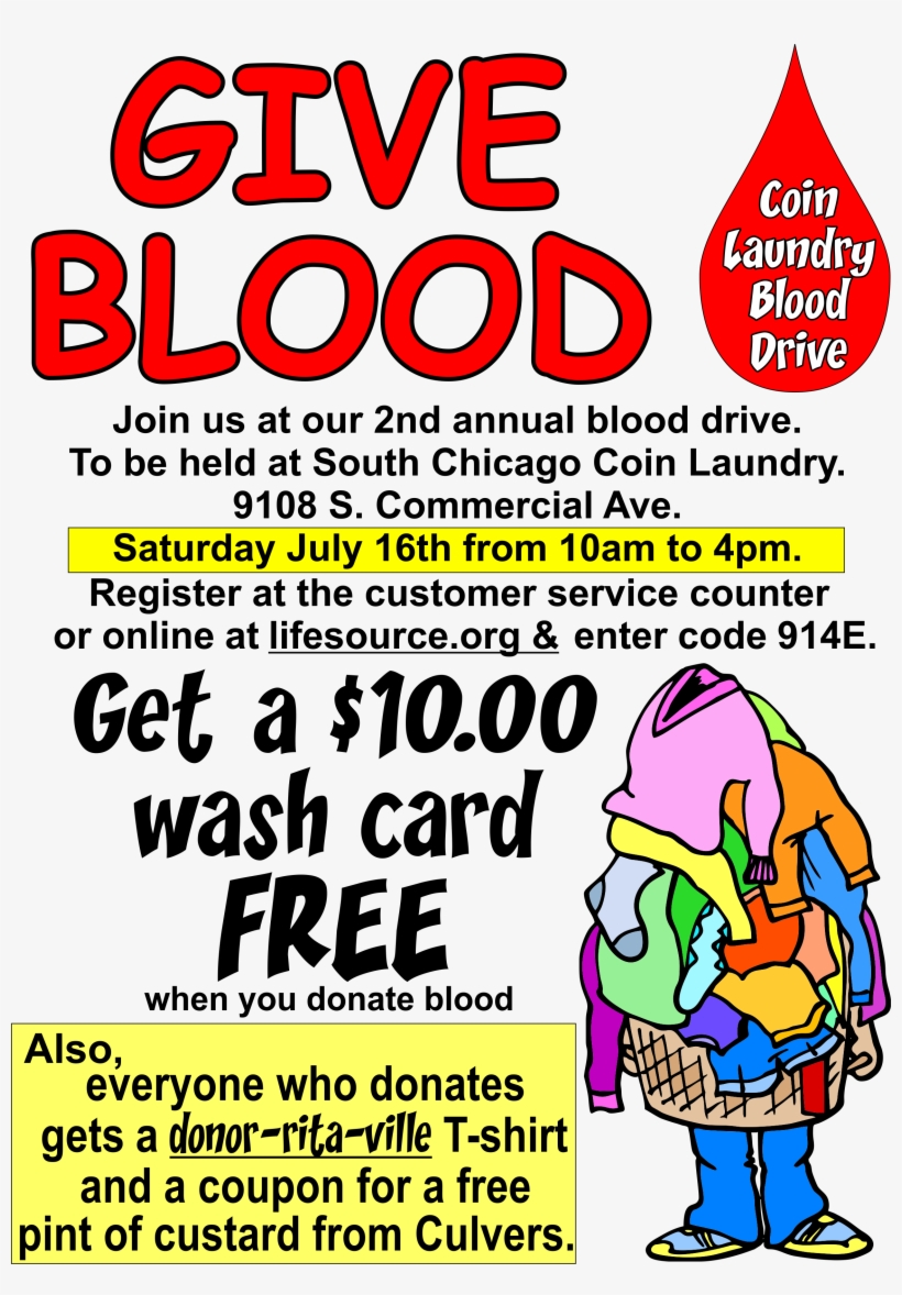 Blood Drive Ad 91st Fb - Housework, transparent png #3950227
