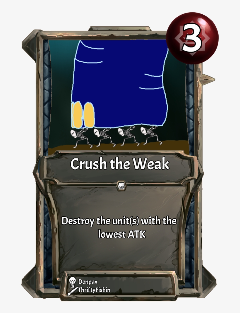 [card] Crush The Weakweek - Strike Action, transparent png #3950483