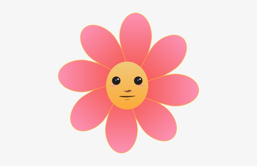 Free Flower Face - Happy Face Flower Transparent, transparent png #3950532