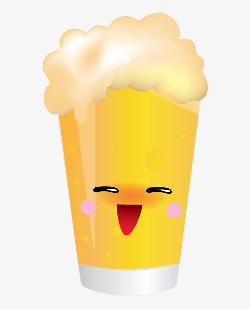 Glasses Clipart Kawaii - Kawaii Beer Png, transparent png #3950688