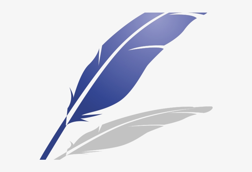 Quill Clipart Blue Feather - Icon Png Feather Icon, transparent png #3950719