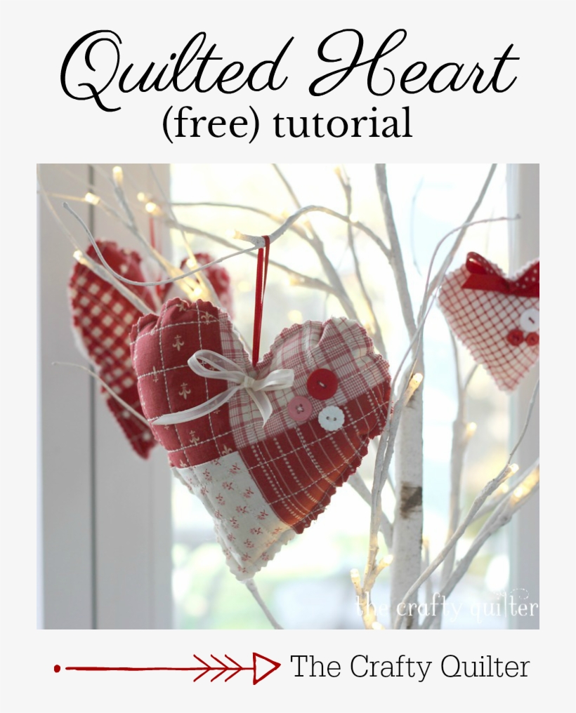 Quilted Heart Title 2 - Nail Art, transparent png #3950959